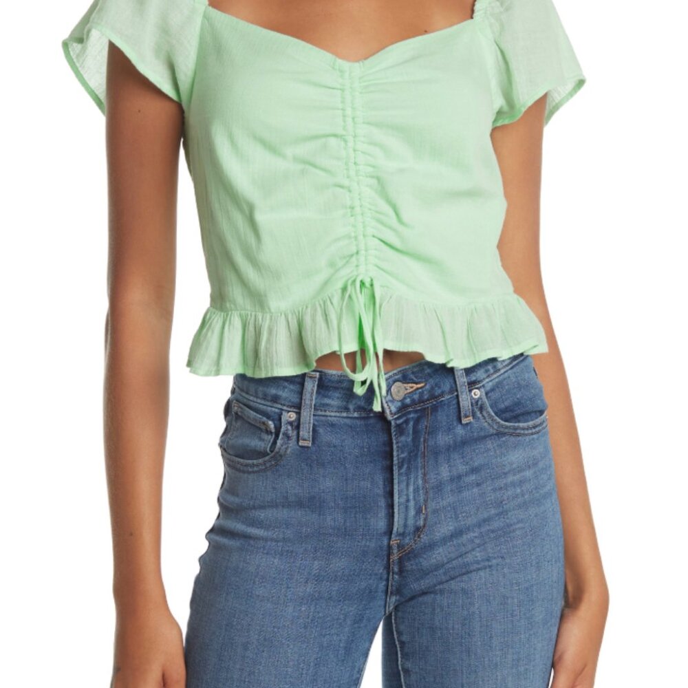 NWOT Abound Mint Cap Sleeve Blouse